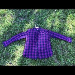 Long-Sleeve, Button-Down Flannel.
